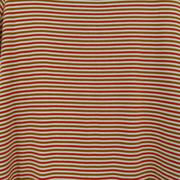 Madewell Swingy Tee Dress In Stripe A-Line Mini Ribbed Jersey Knit Stretch M - Picture 6 of 10